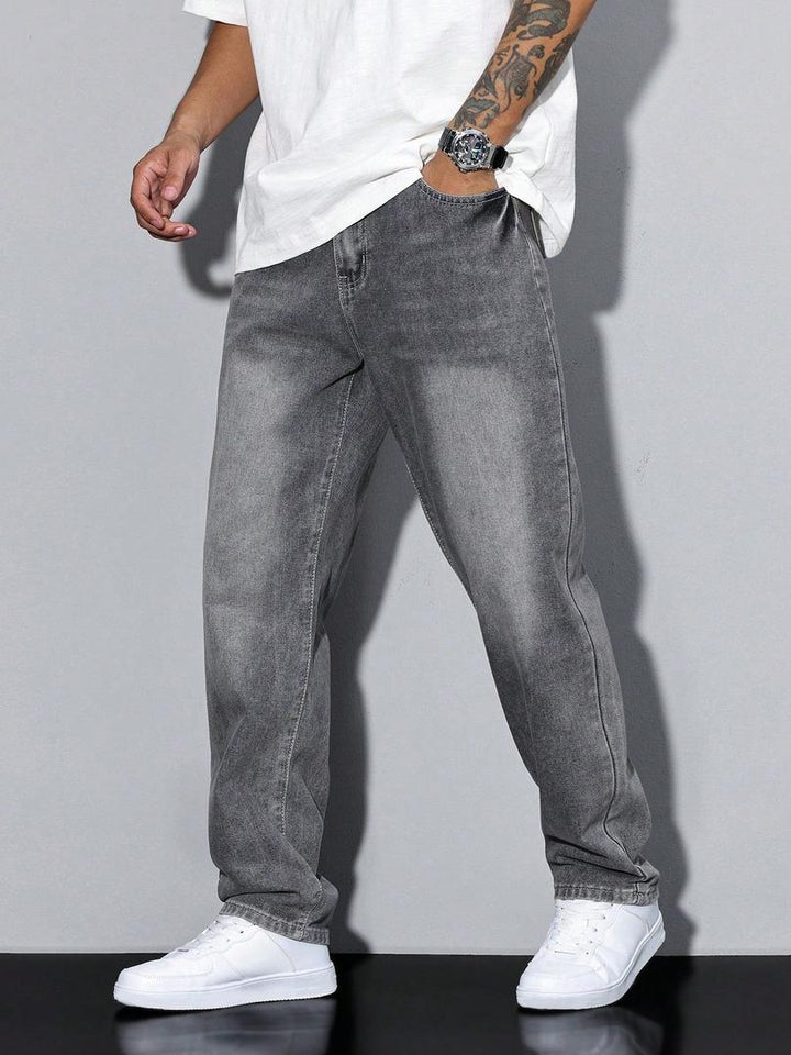 Herrenjeans Mit Geradem Bein | Mittlere Leibhöhe