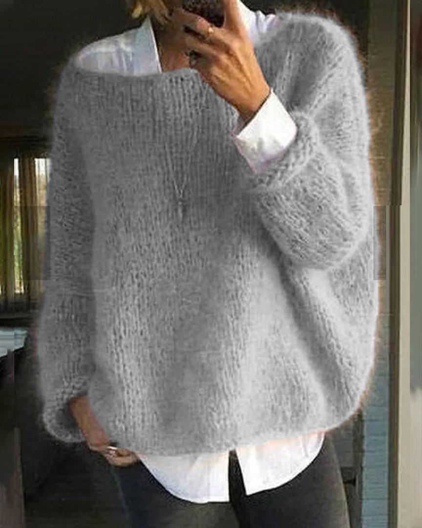 Klassischer Oversize-Strickpullover Für Damen | Winter