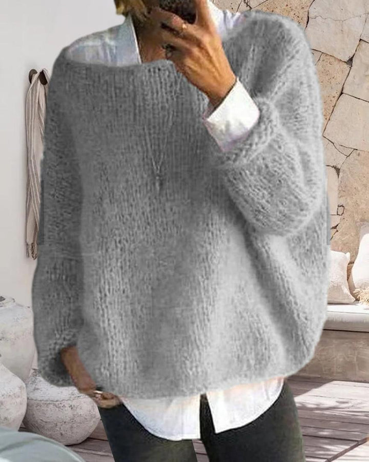 Klassischer Oversize-Strickpullover Für Damen | Winter