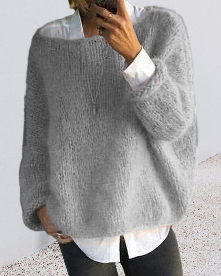Klassischer Oversize-Strickpullover Für Damen | Winter