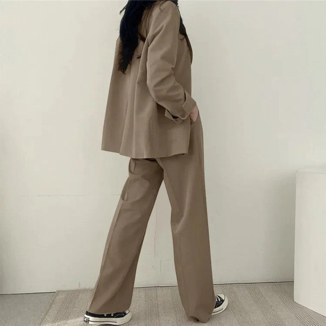 Amandine | Lässiges Blazer-set In Übergröße Für Damen