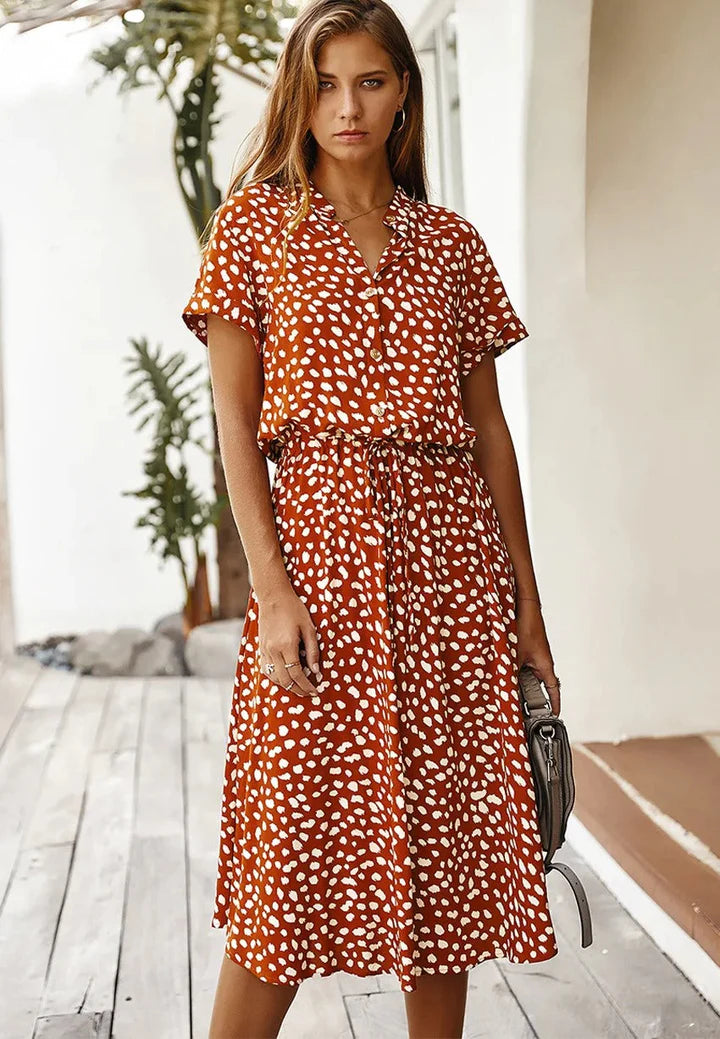 Sommerkleid mit Print für Damen – Lässig, Luftig & Bequem | Perfekt für warme Tage, Urlaub & Freizeit