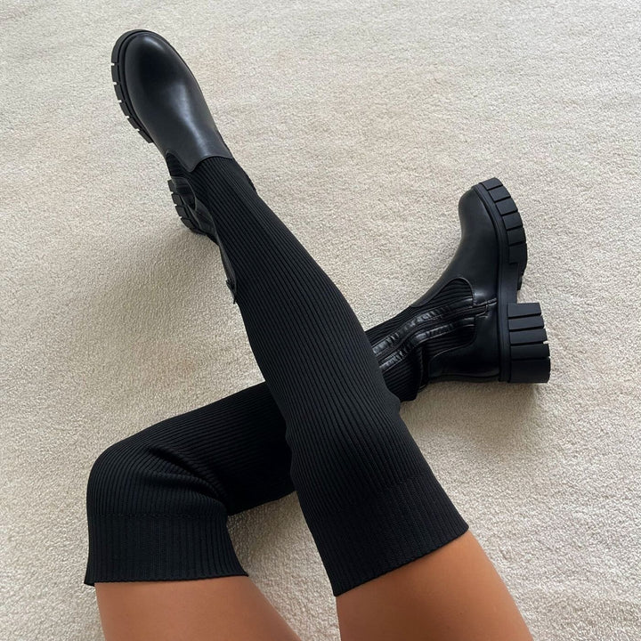 Damen High Heel Stiefel Mit Reißverschluss | Winter