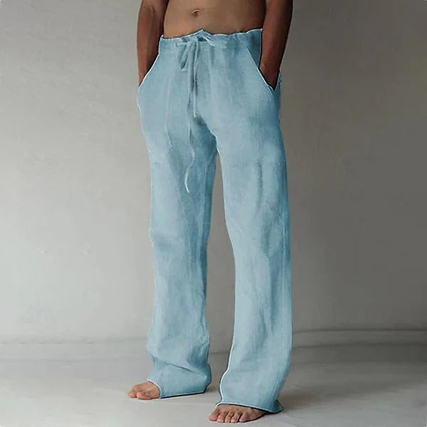 Herren Leinenhose im Baggy-Stil – Luftig, Bequem & Sommerlich | Ideal für Freizeit, Strand & Alltag
