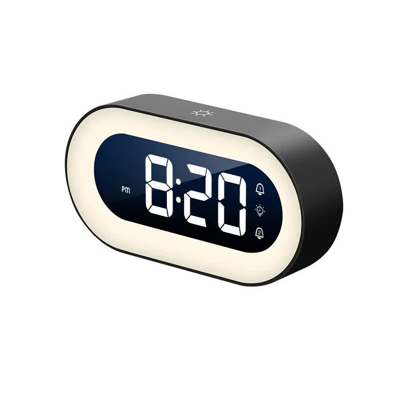 LED Sunrise Alarm Clock with Dimmable Night Light & Sounds