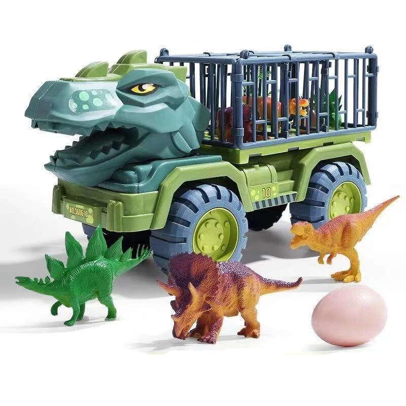 Dinosaur Transport Truck Toy Adventure Playset for Kids