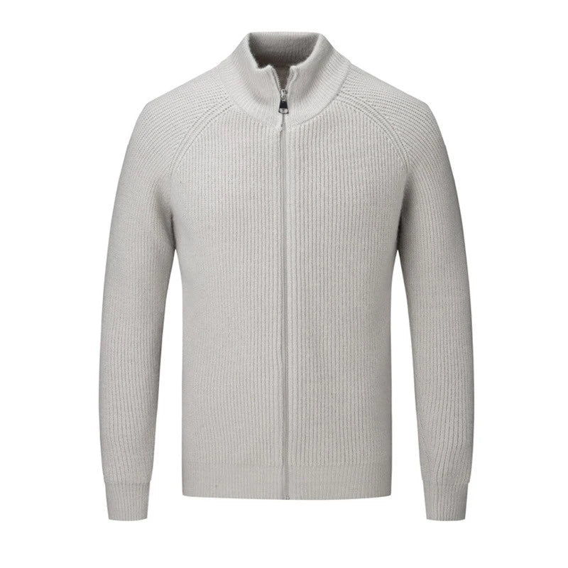 Strickpullover Mit Stehkragen Für Herren | Langen Ärmeln