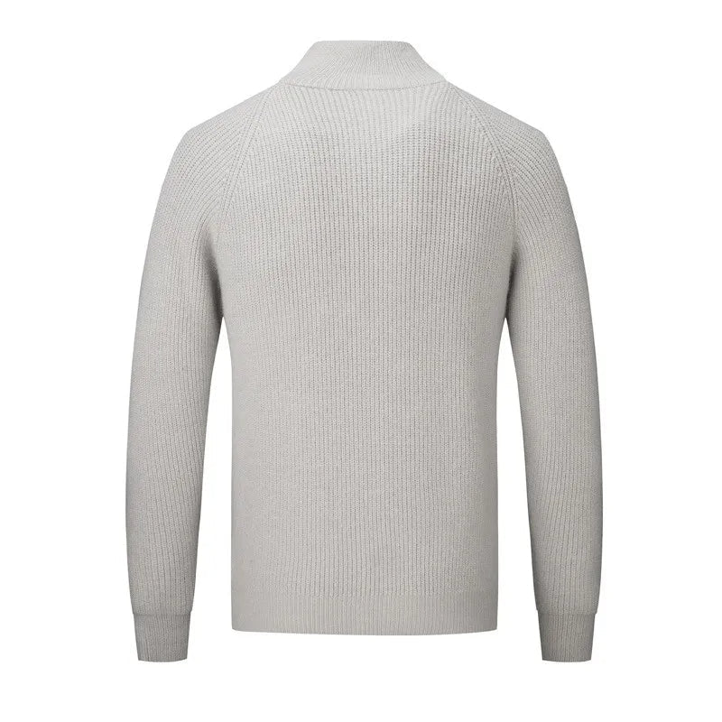 Strickpullover Mit Stehkragen Für Herren | Langen Ärmeln