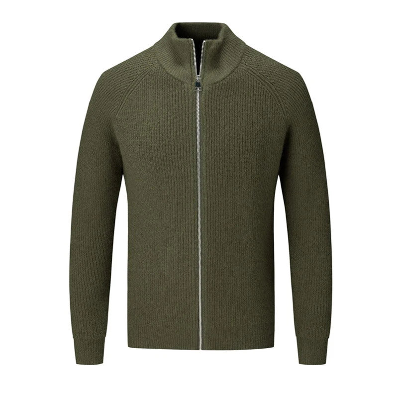 Strickpullover Mit Stehkragen Für Herren | Langen Ärmeln