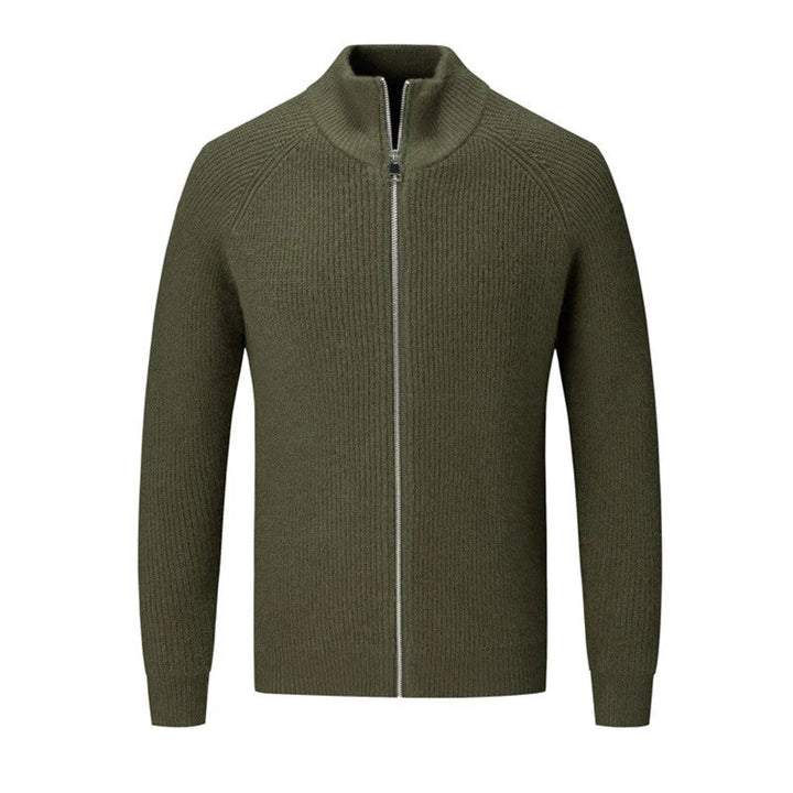 Strickpullover Mit Stehkragen Für Herren | Langen Ärmeln