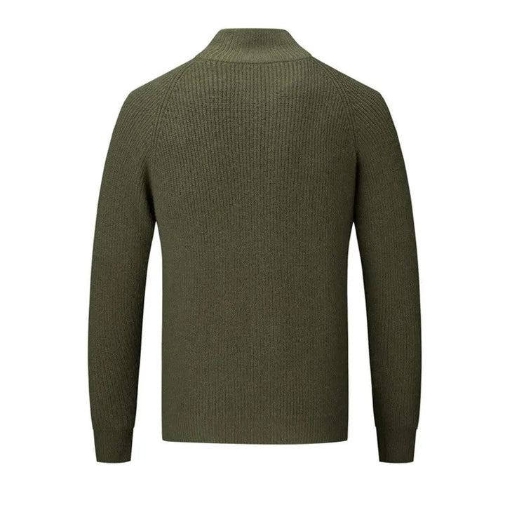Strickpullover Mit Stehkragen Für Herren | Langen Ärmeln