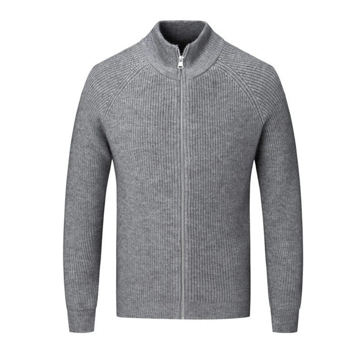 Strickpullover Mit Stehkragen Für Herren | Langen Ärmeln