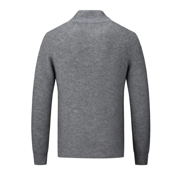 Strickpullover Mit Stehkragen Für Herren | Langen Ärmeln