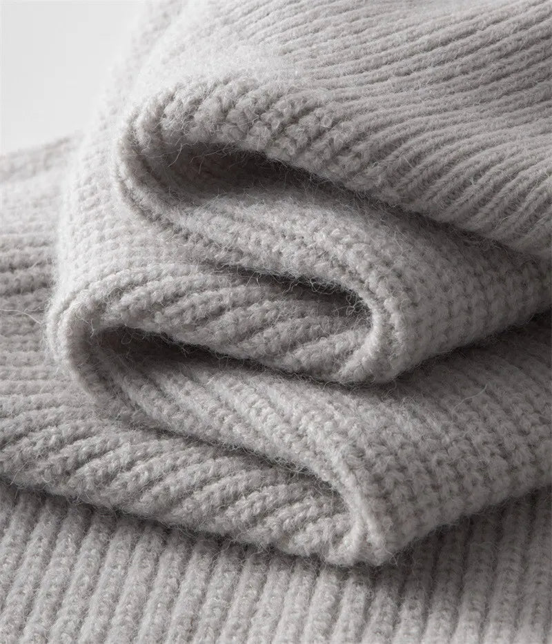 Strickpullover Mit Stehkragen Für Herren | Langen Ärmeln