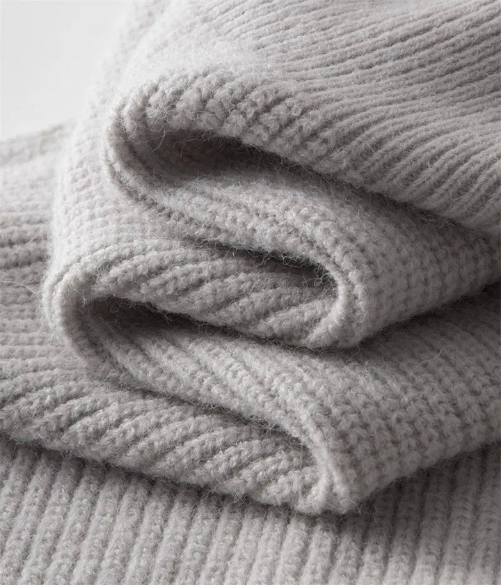 Strickpullover Mit Stehkragen Für Herren | Langen Ärmeln