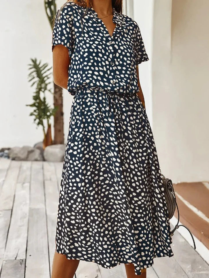 Sommerkleid mit Print für Damen – Lässig, Luftig & Bequem | Perfekt für warme Tage, Urlaub & Freizeit