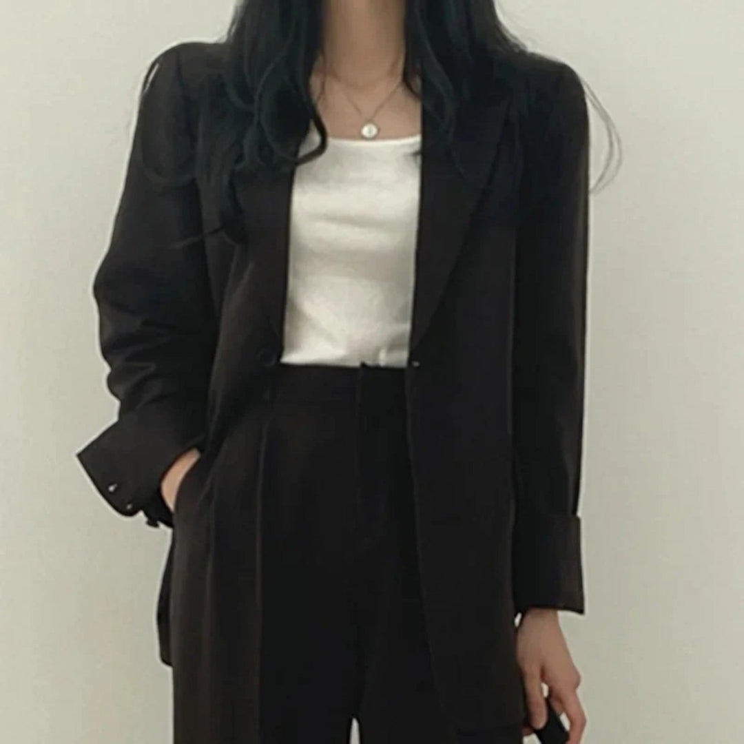 Amandine | Lässiges Blazer-set In Übergröße Für Damen