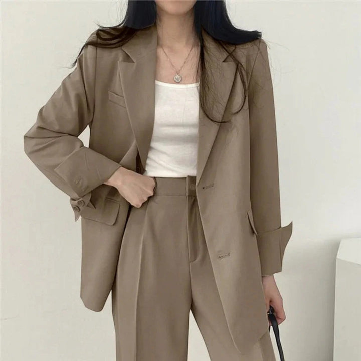 Amandine | Lässiges Blazer-set In Übergröße Für Damen
