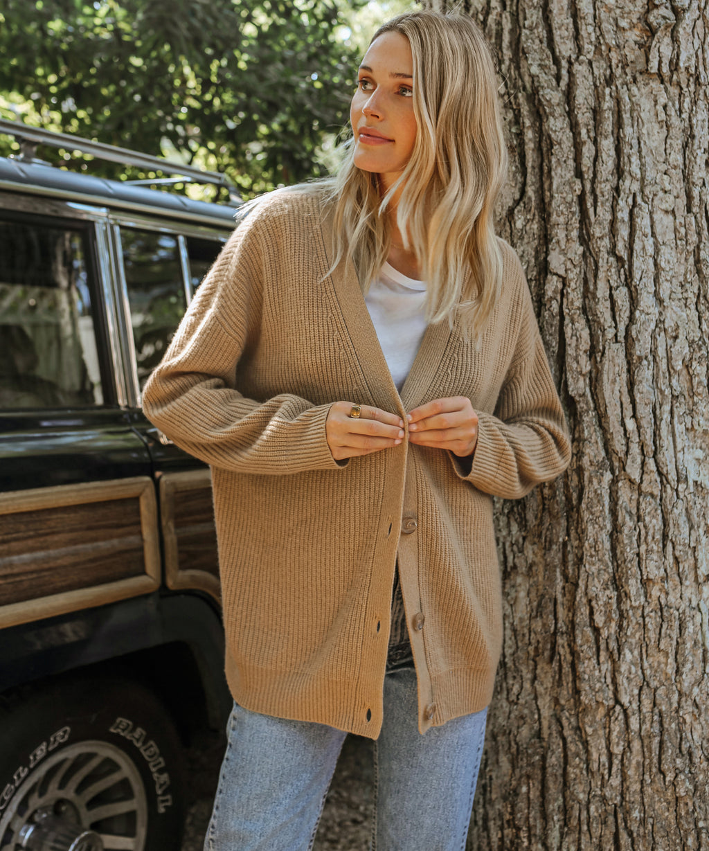 Lässige Strickjacke Mit V-ausschnitt Für Frauen | Übergröße