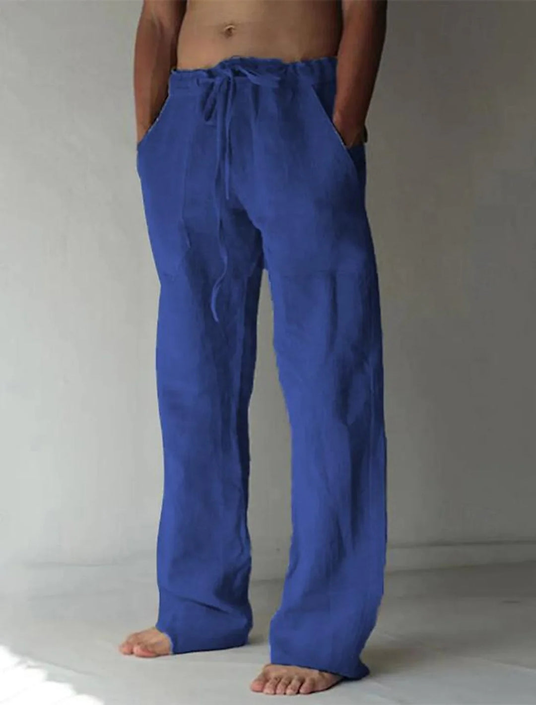Herren Leinenhose im Baggy-Stil – Luftig, Bequem & Sommerlich | Ideal für Freizeit, Strand & Alltag
