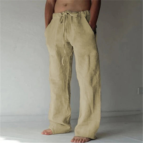 Herren Leinenhose im Baggy-Stil – Luftig, Bequem & Sommerlich | Ideal für Freizeit, Strand & Alltag