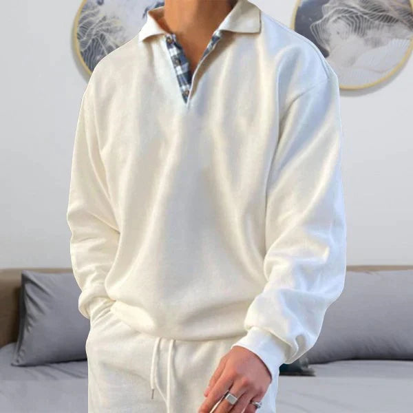 Lässiger Oversize Pullover Mit V-ausschnitt Für Herren | Winter