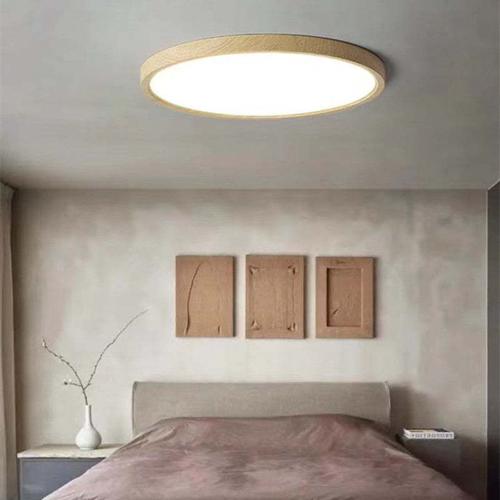Round Flush Ceiling Light Minimalist Low-Profile Design