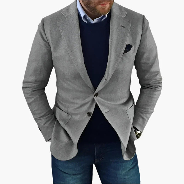 Herren Winter Langarm Blazer Mit Tasche | Button-Down