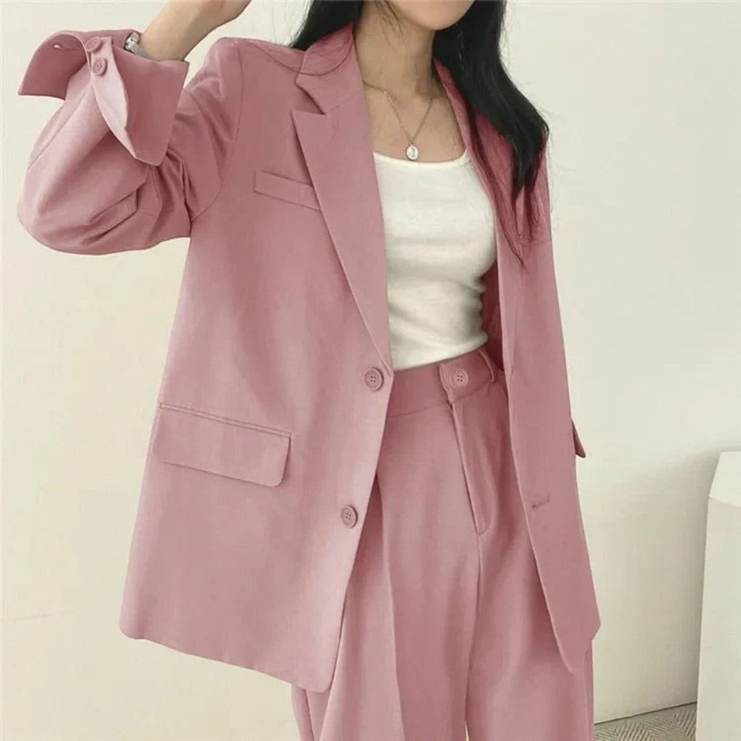Amandine | Lässiges Blazer-set In Übergröße Für Damen