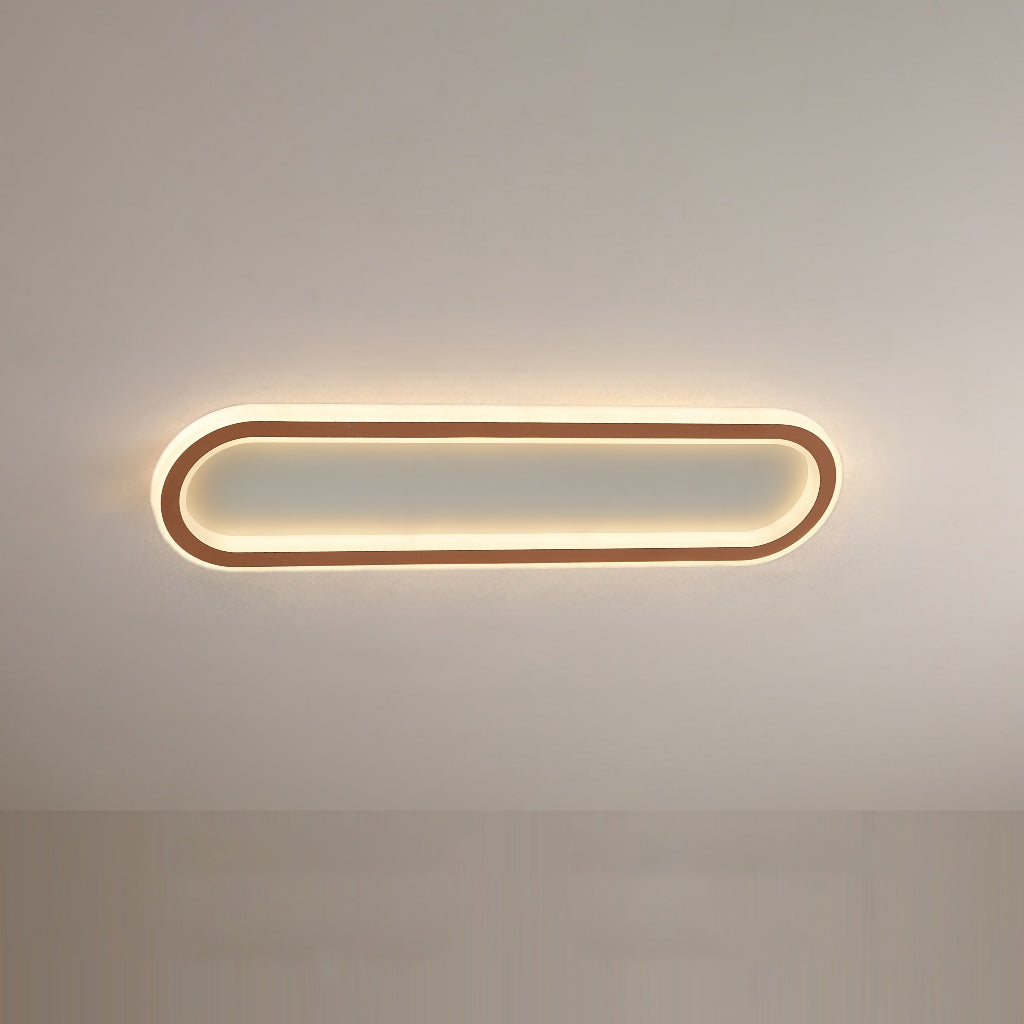 Rectangular LED Flush Ceiling Light Slim Modern Fitting