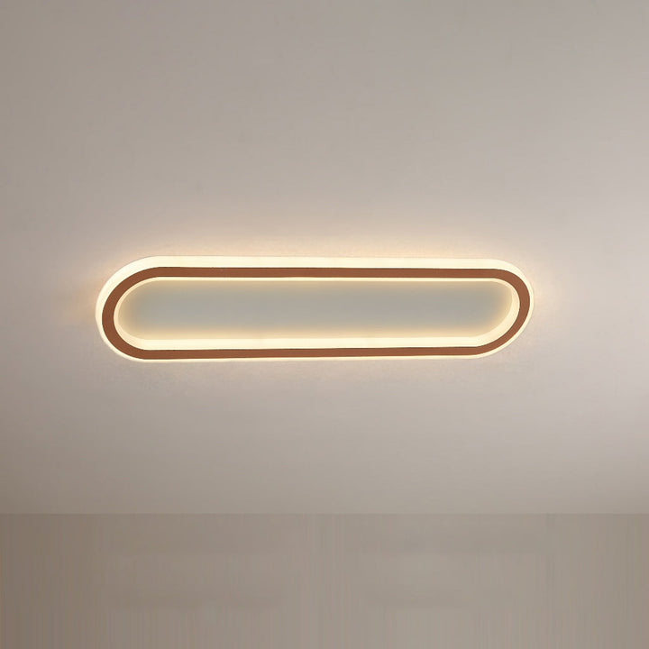 Rectangular LED Flush Ceiling Light Slim Modern Fitting