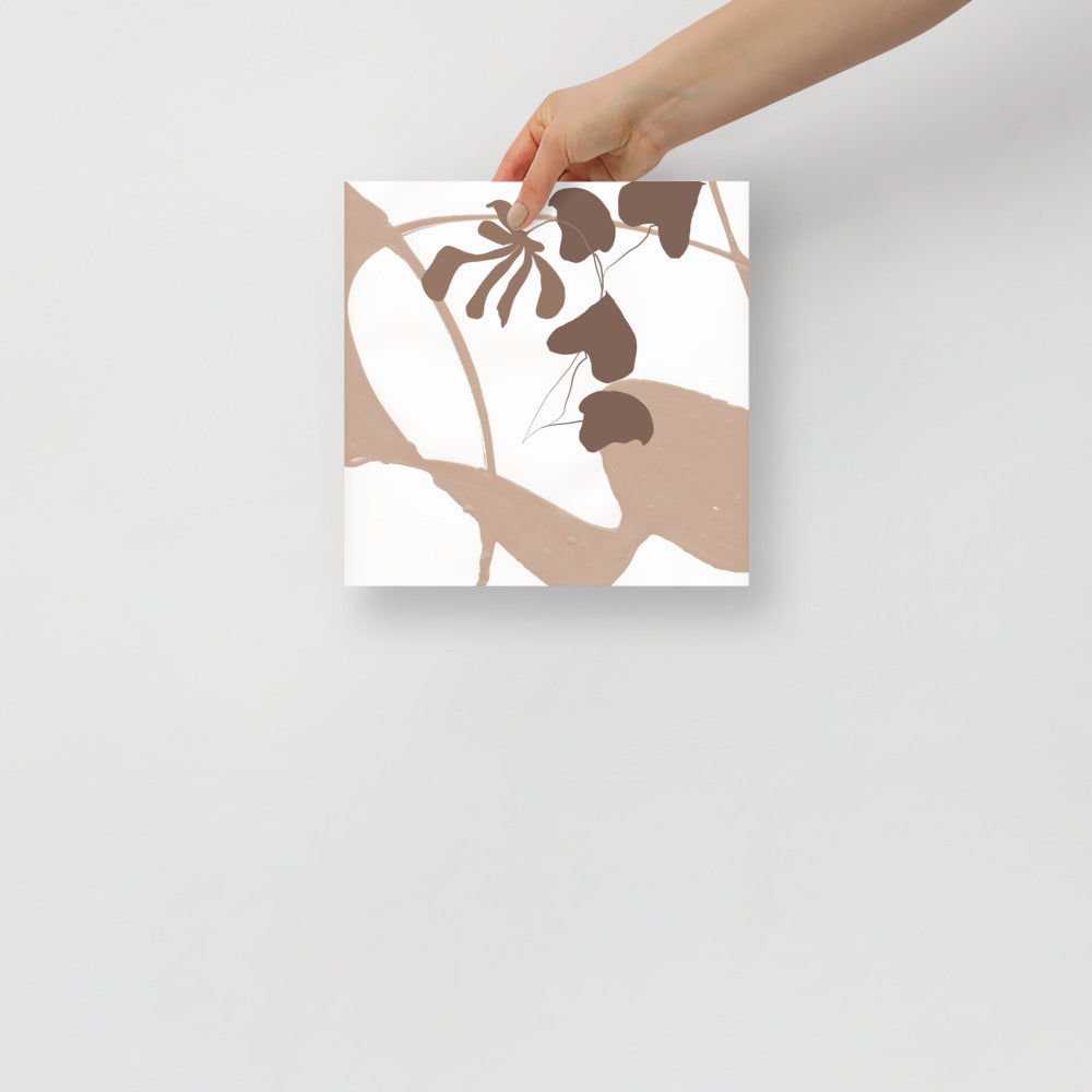 Modern Leaves Wall Art Print – Botanical Home Decor
