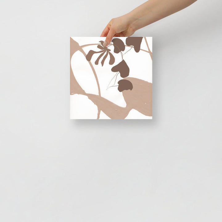 Modern Leaves Wall Art Print – Botanical Home Decor