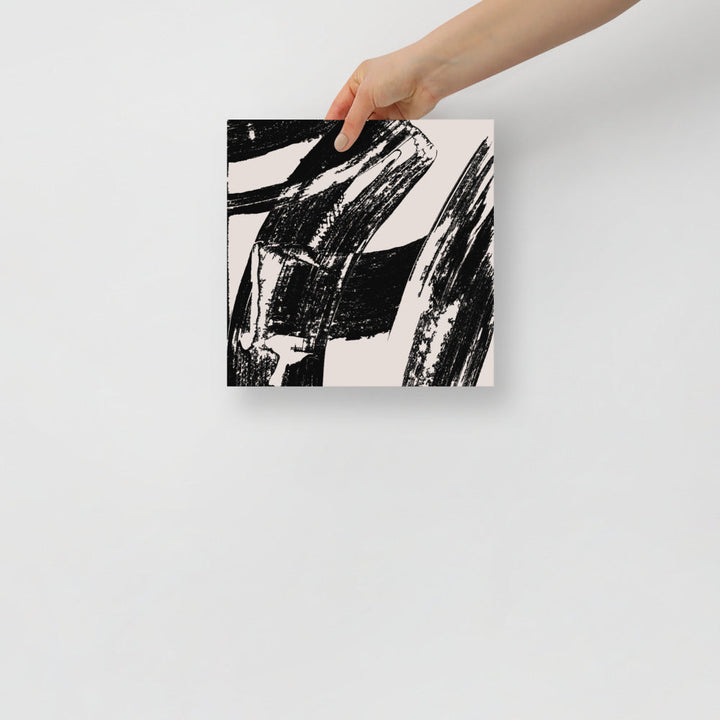 Impresión de Arte de Pared con Pinceladas Modernas