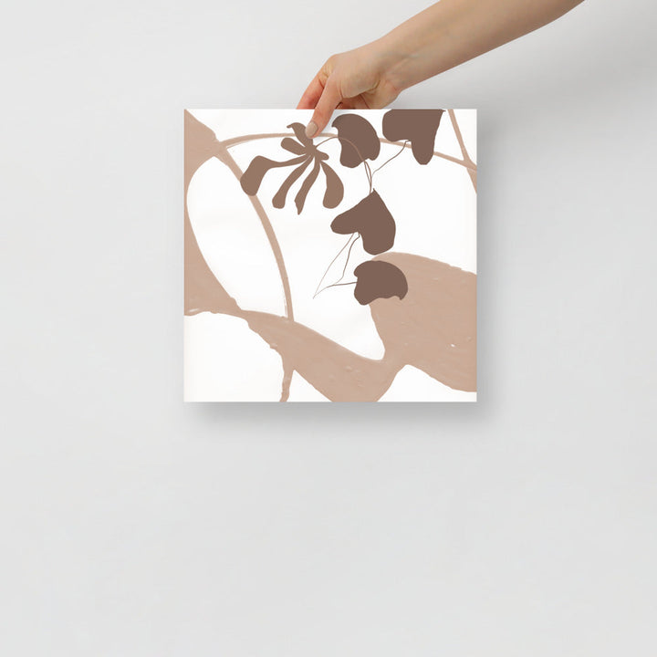 Modern Leaves Wall Art Print – Botanical Home Decor