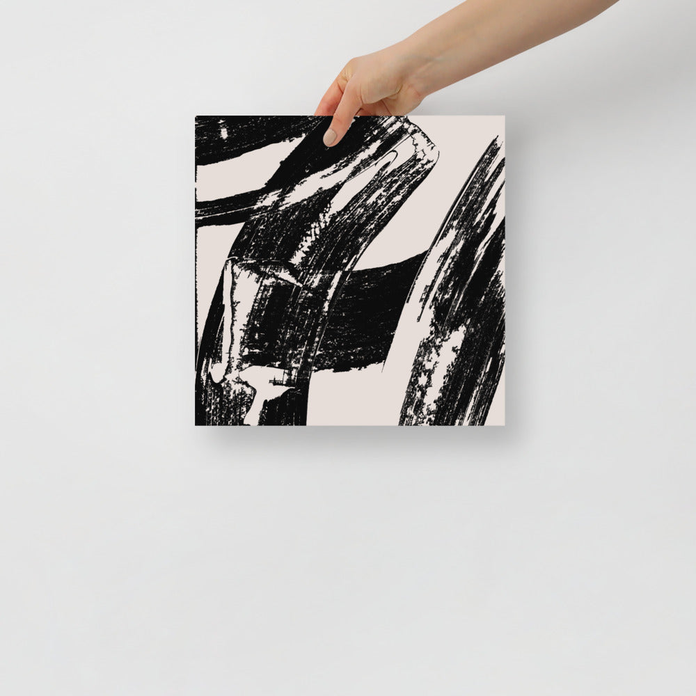 Impresión de Arte de Pared con Pinceladas Modernas