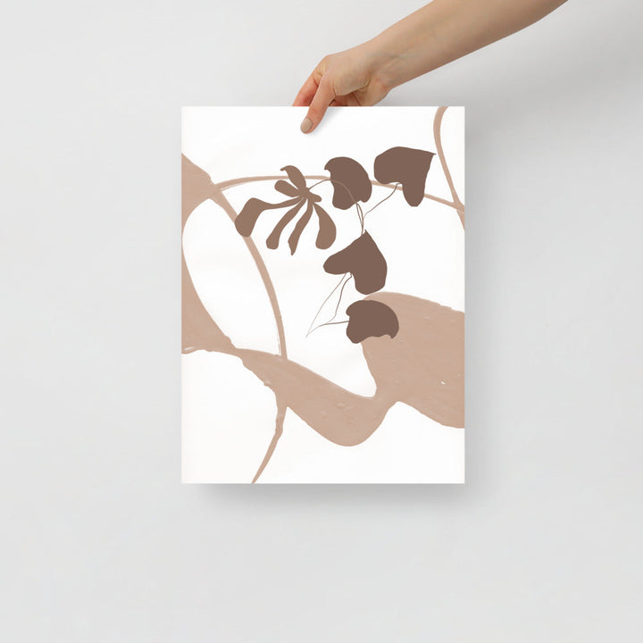 Modern Leaves Wall Art Print – Botanical Home Decor