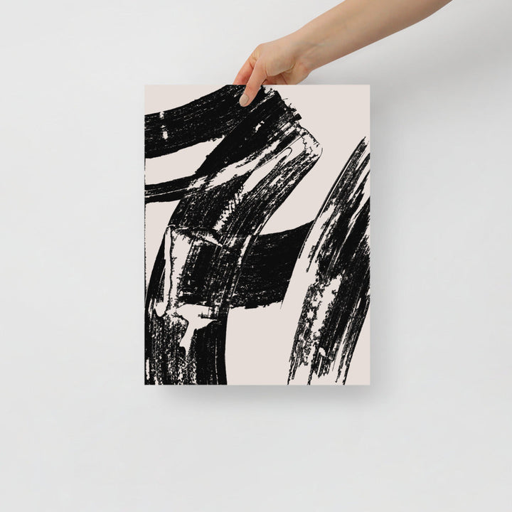 Impresión de Arte de Pared con Pinceladas Modernas