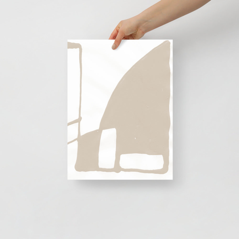 Arte de Pared Contemporáneo de Montaña – Impresión de Paisaje Abstracto