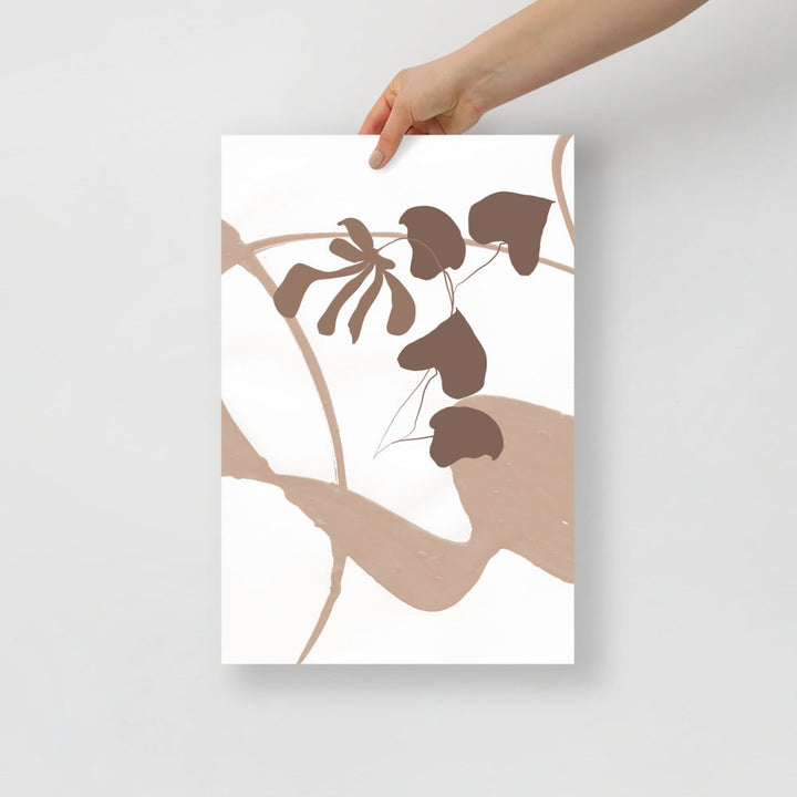 Modern Leaves Wall Art Print – Botanical Home Decor