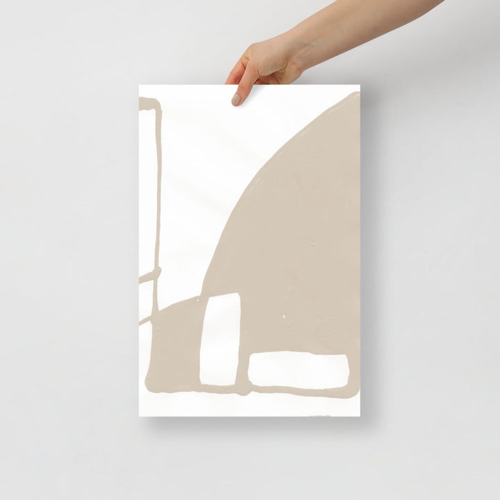 Arte de Pared Contemporáneo de Montaña – Impresión de Paisaje Abstracto