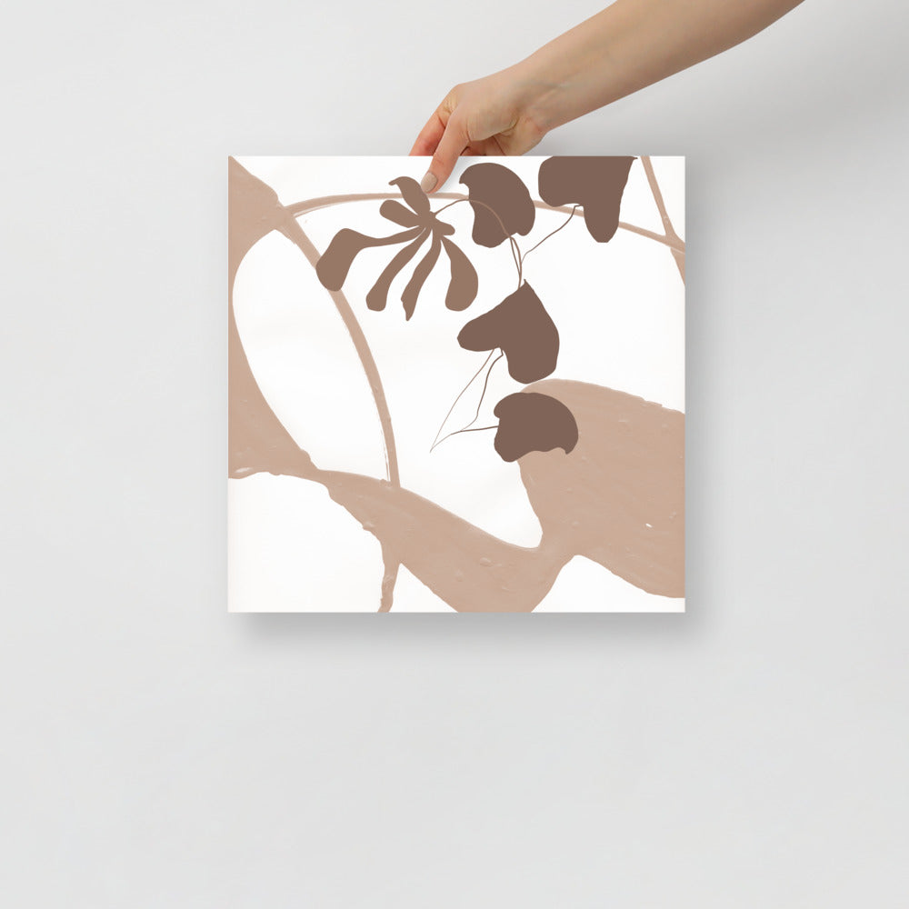 Modern Leaves Wall Art Print – Botanical Home Decor