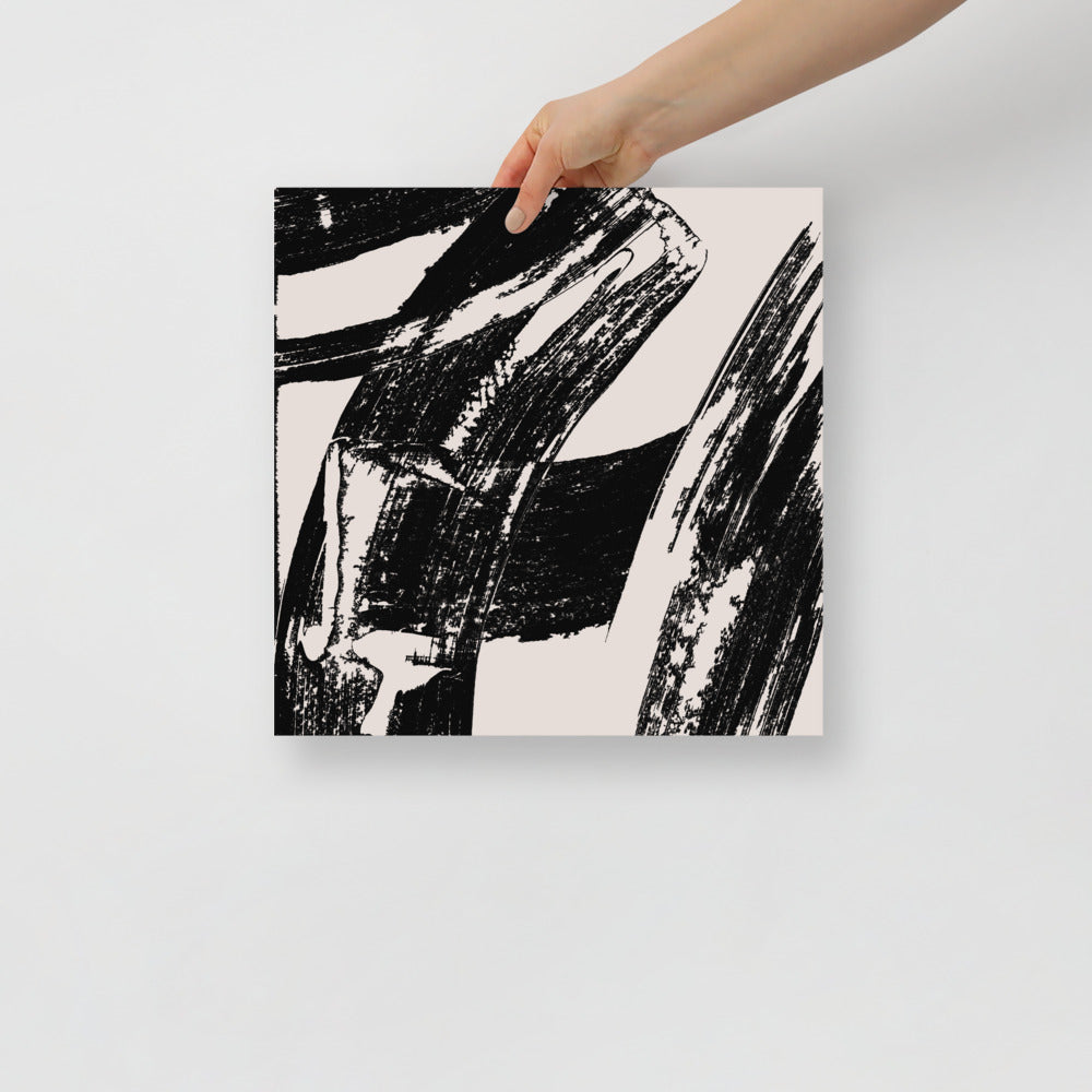 Impresión de Arte de Pared con Pinceladas Modernas