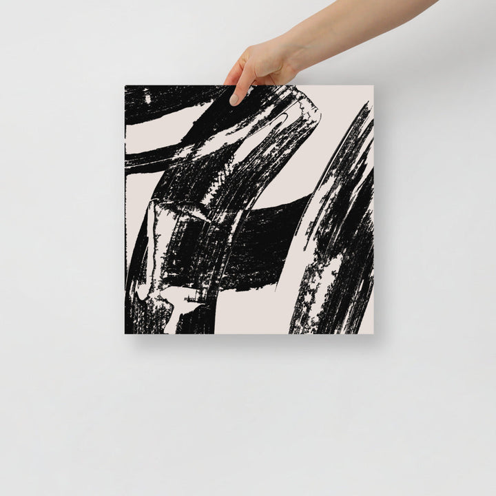 Impresión de Arte de Pared con Pinceladas Modernas