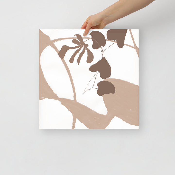 Modern Leaves Wall Art Print – Botanical Home Decor