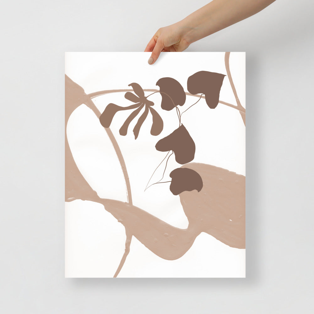 Modern Leaves Wall Art Print – Botanical Home Decor