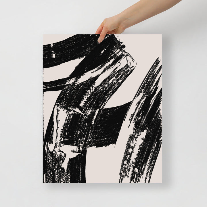 Impresión de Arte de Pared con Pinceladas Modernas