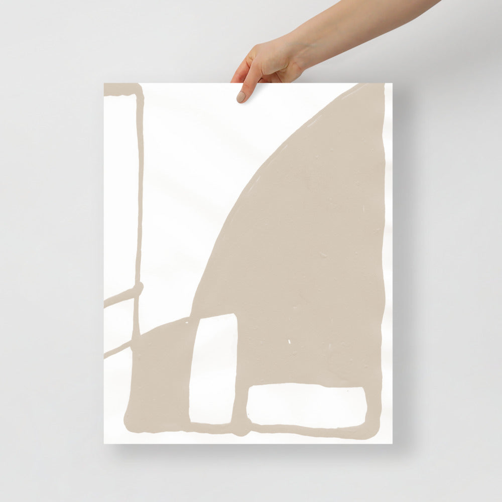 Arte de Pared Contemporáneo de Montaña – Impresión de Paisaje Abstracto