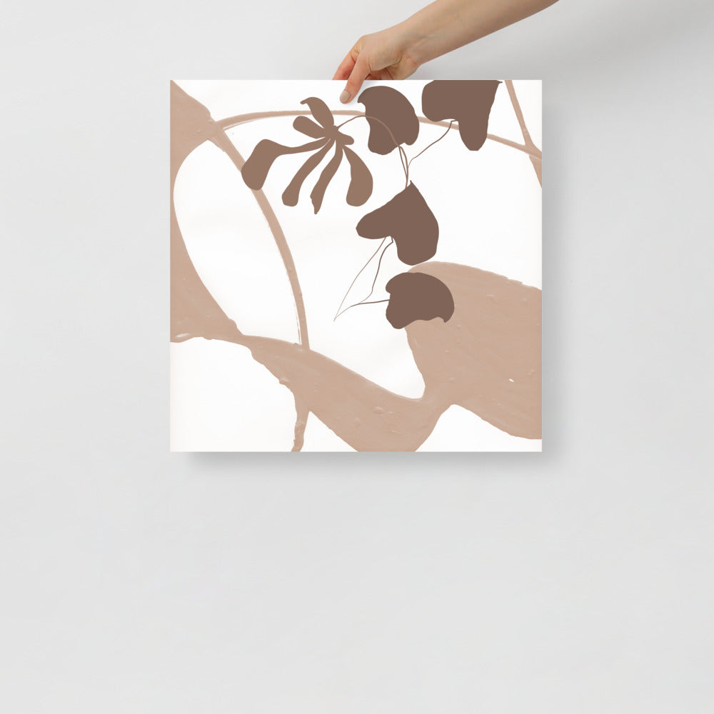 Modern Leaves Wall Art Print – Botanical Home Decor