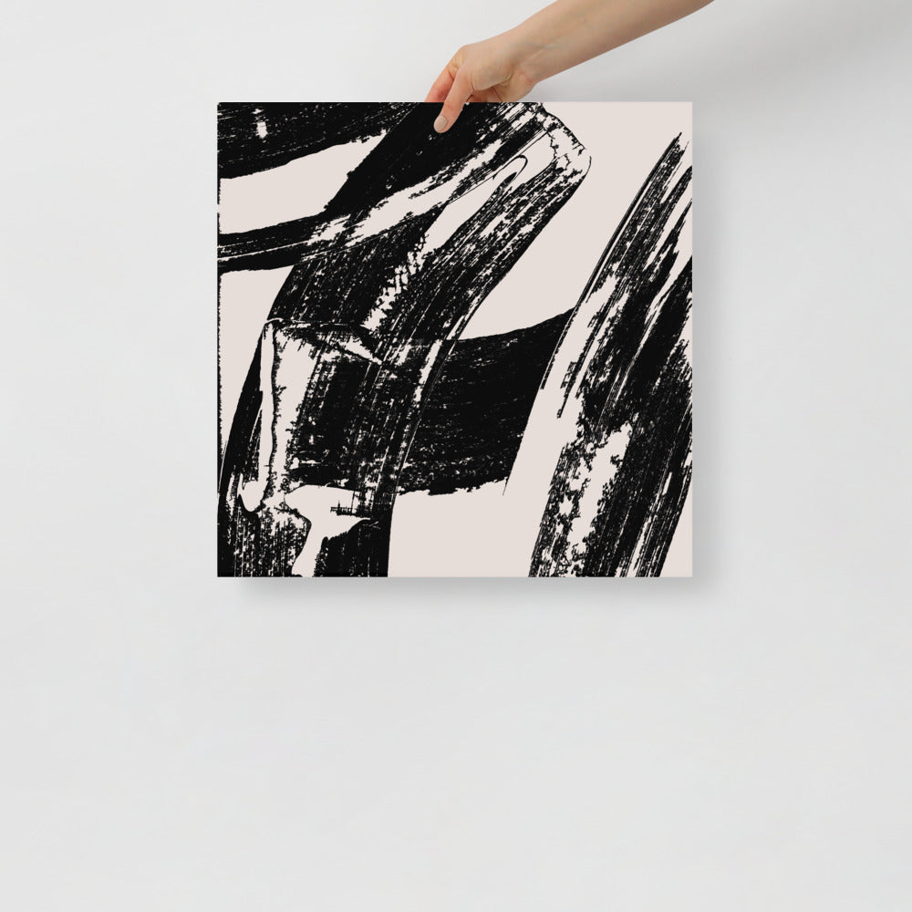 Impresión de Arte de Pared con Pinceladas Modernas